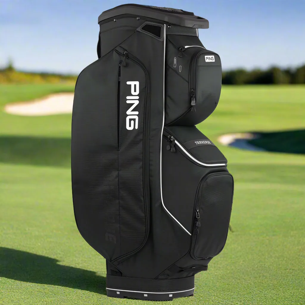 Ping Traverse 244 Cart Bag - Black, Golf bag cooler pocket