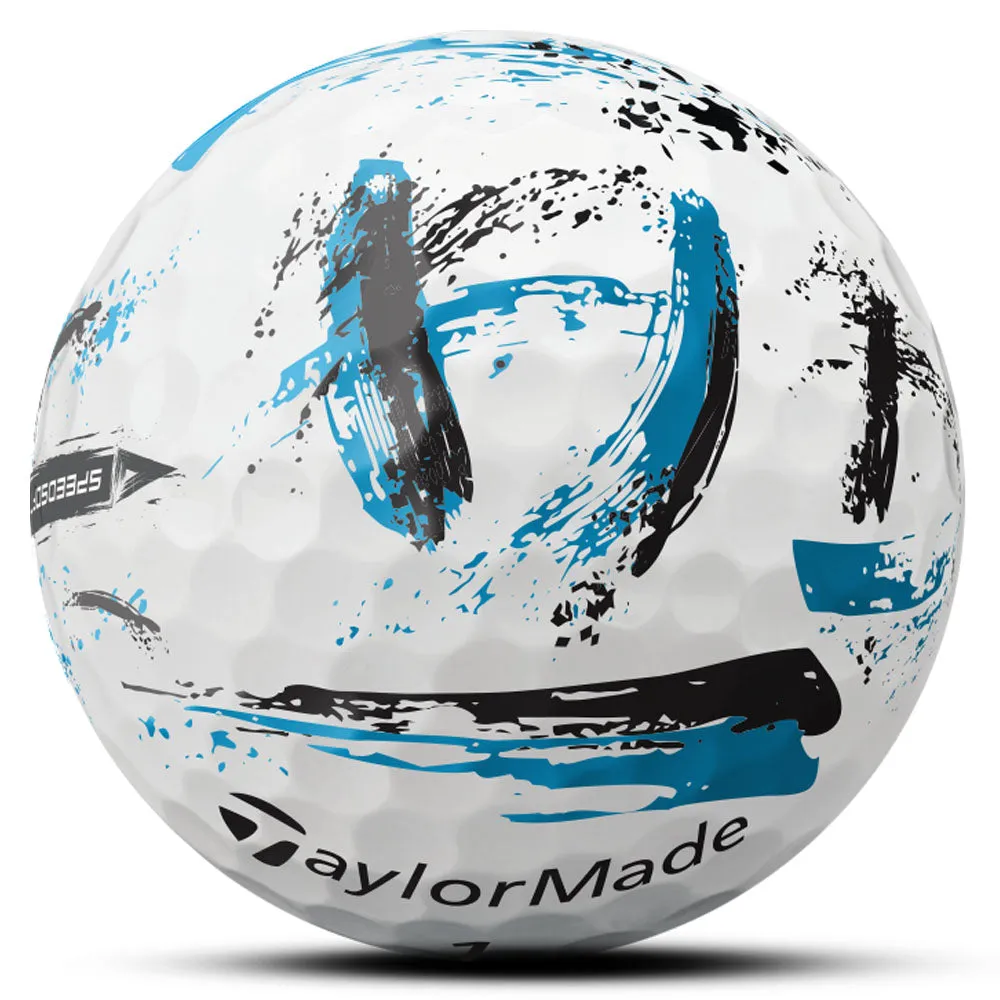 TaylorMade SpeedSoft Golf Balls - Ink Blue - 12 Pack, Soft feel golf balls, Golf ball finder glasses
