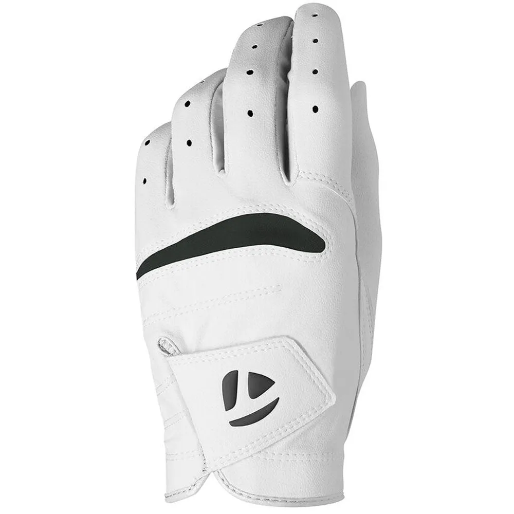 TaylorMade Stratus Soft Leather Golf Glove - White, Golf scorecard holder, Golf swing trainer