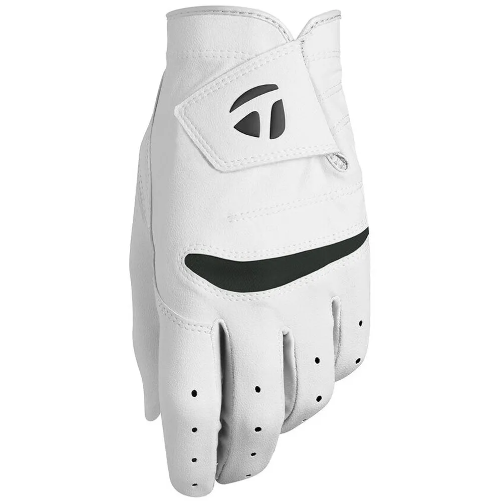 TaylorMade Stratus Soft Leather Golf Glove - White, Golf club grips, Waterproof golf shoes