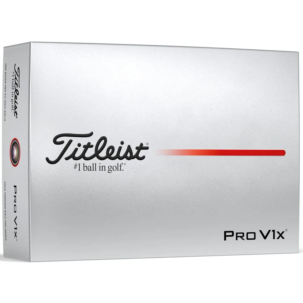 Titleist Pro V1x High Number Golf Balls - White - 12 Pack, Golf launch monitor