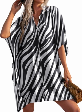 Ekouaer Beach Shirt Coverups for Women Button Down Bathing Suit Coverups for Swimwear