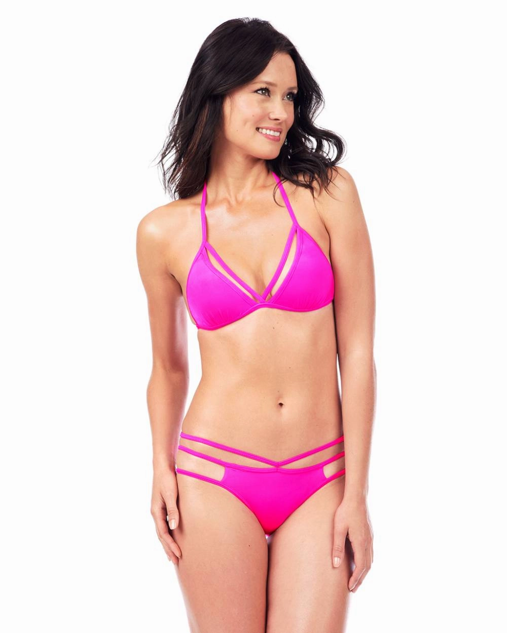 Envy Push Up  Cutout String Bikini Top & Cutout Hipster Bottom