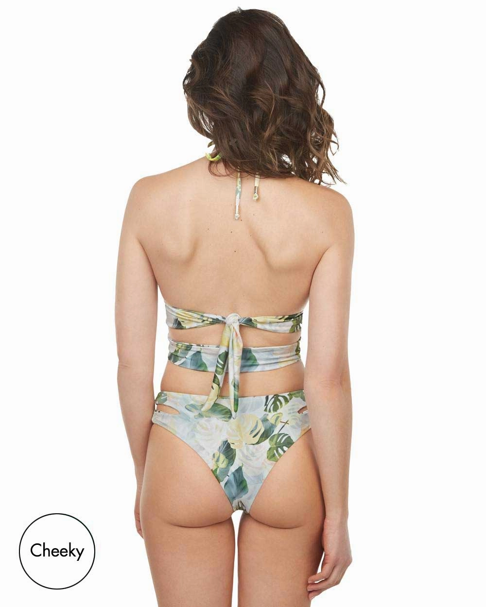 Envy Push Up  Cutout Swimsuit Top & Cutout High Leg Bottom
