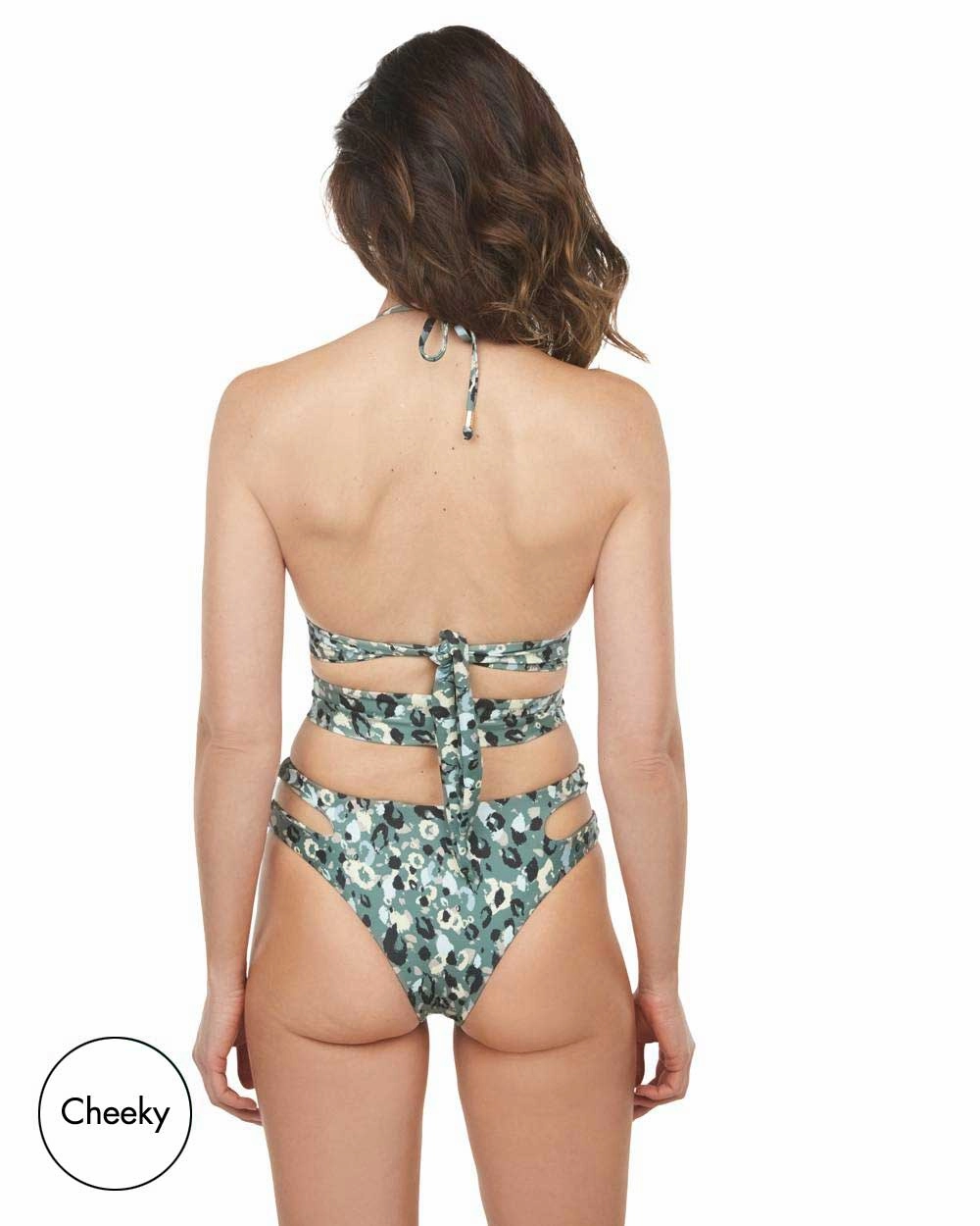 Envy Push Up  Cutout Swimsuit Top & Cutout High Leg Bottom