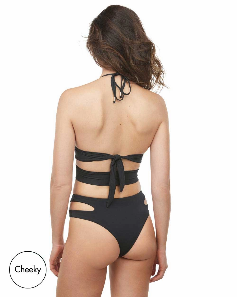 Envy Push Up  Cutout Swimsuit Top & Cutout High Leg Bottom