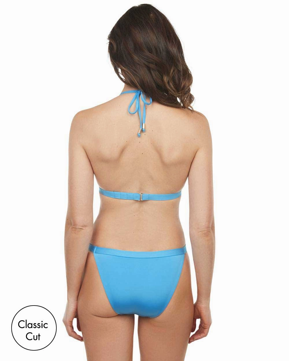Envy Push Up Tropical Banded String Bikini Top & Banded Bottom