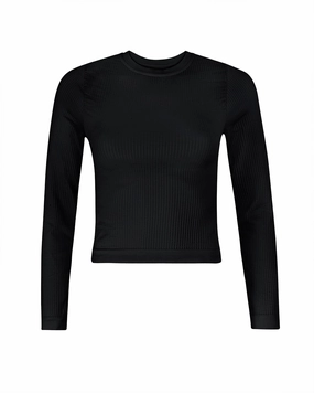 EQUILIBRIUM Wide Ribbed Top | Black