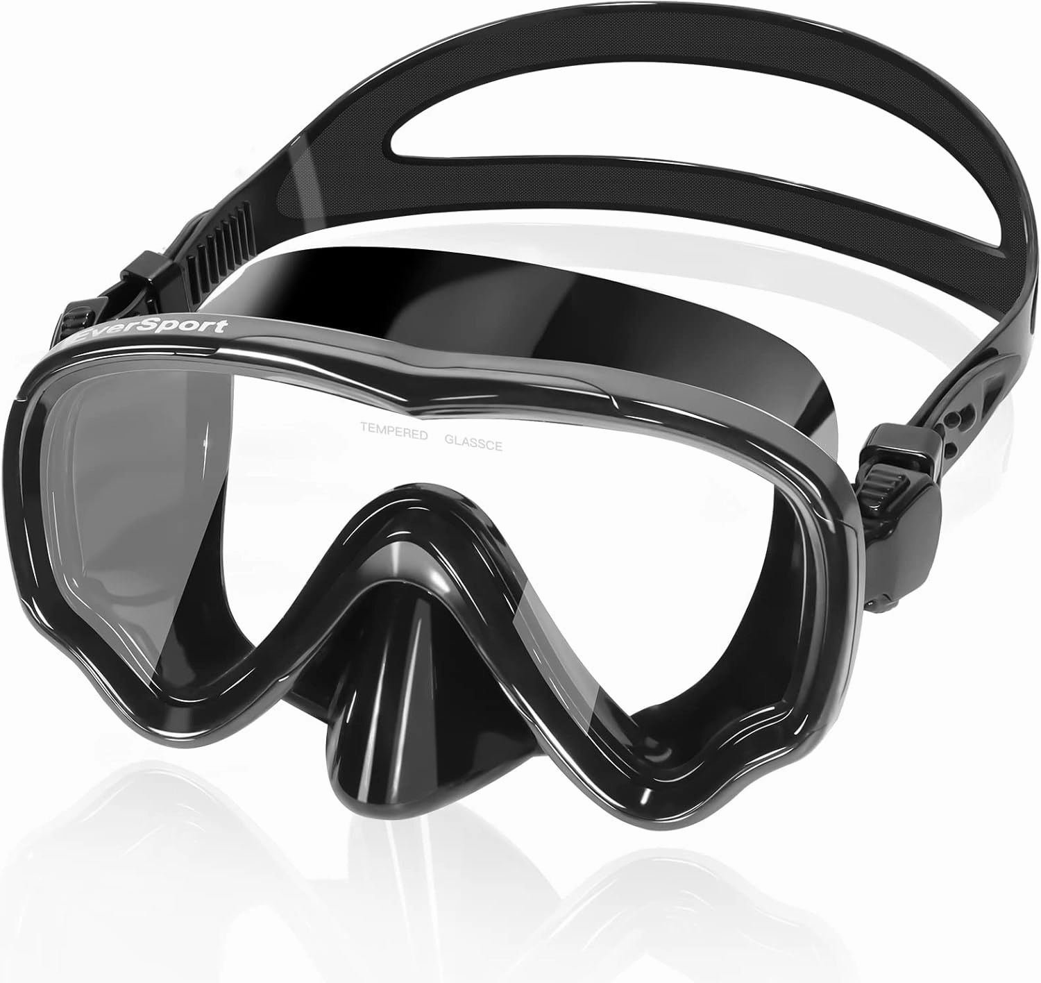EverSport Swim Goggles Adult with Nose Cover, Anti-fog Clear Diving Mask Wide View No Blurring for Men Women Youth