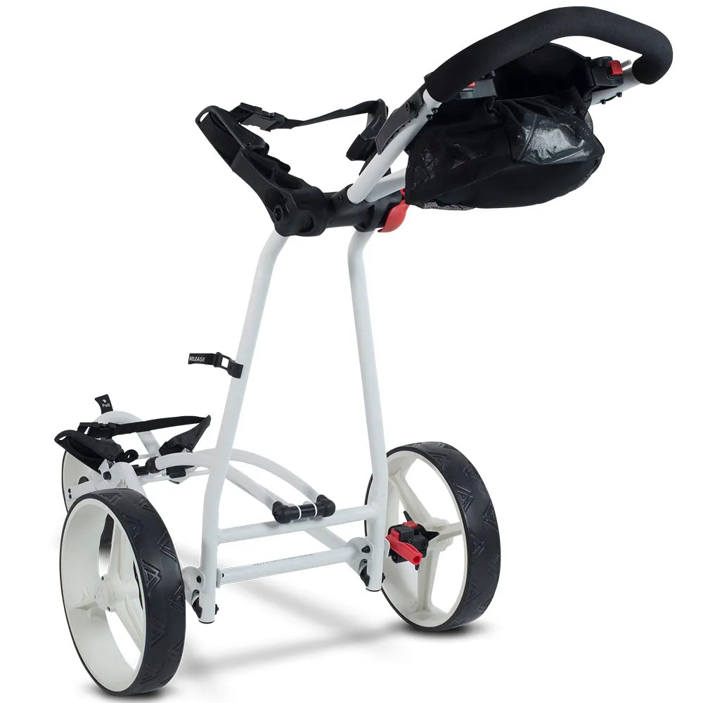 Big Max Autofold X 3-Wheel Push Trolley - White, Personalized golf balls, Golf club head covers, Novelty golf head covers