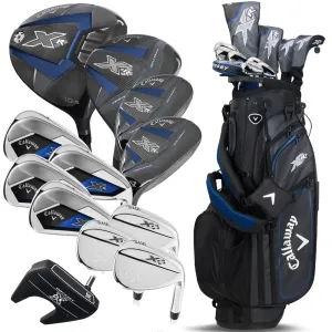 Everyday Essential Callaway XR 13-Piece Stand Bag Package Set - Blue/Silver - Steel Discover the Difference, Cobra AeroJet driver