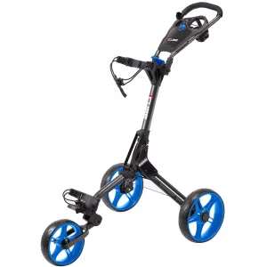 Everyday Essential Cube 3 3-Wheel Push Trolley - Charcoal/Blue Todays Pick, Luxury golf accessories, Golf club head covers, UV protection golf hat