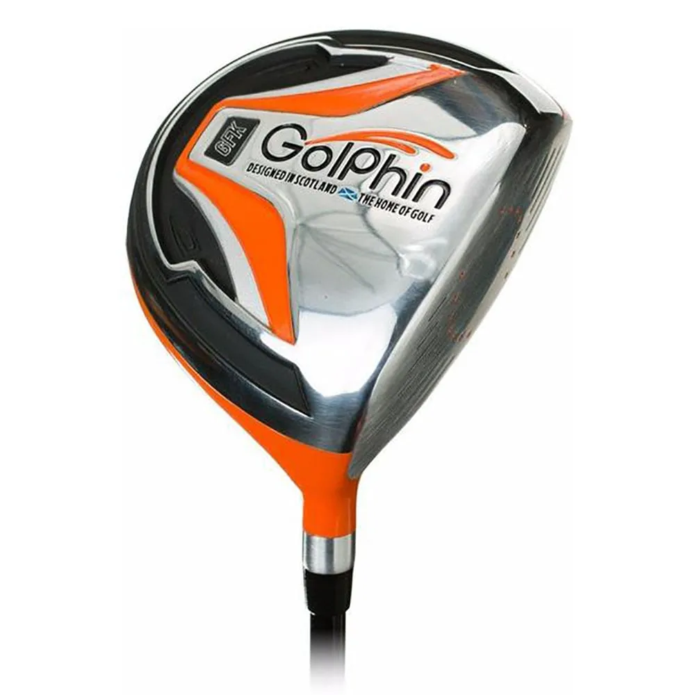 GolPhin GFK 324 Junior - 5-Piece Package Set (Ages 3-4) - Orange, Left-handed golf putters, Cadet size golf gloves