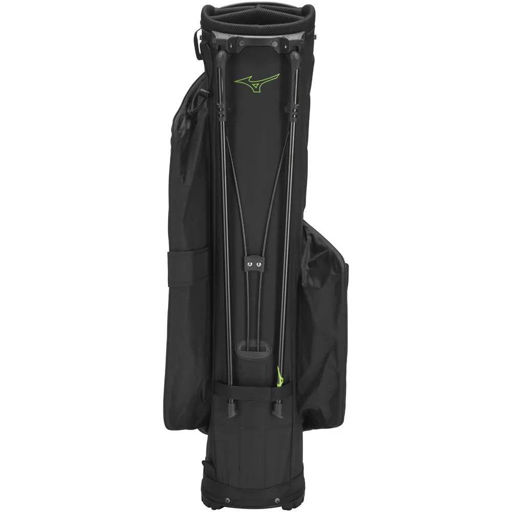 Mizuno BR-DRI Waterproof Stand Bag - Black/Green, Golf bag rain cover, Top-rated golf rangefinders 2024, Sustainable golf clothing
