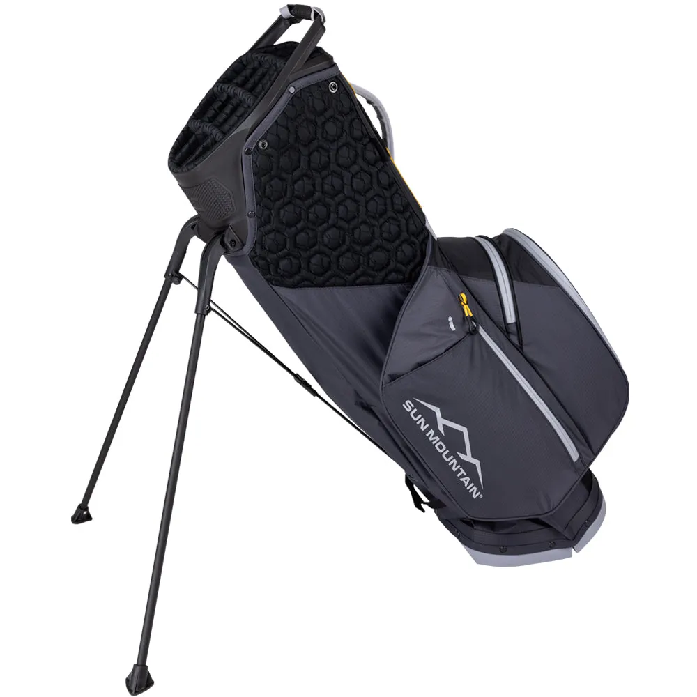 Sun Mountain E-LITE 14-Way Stand Bag - Black/Steel/Gold, Used golf clubs near me