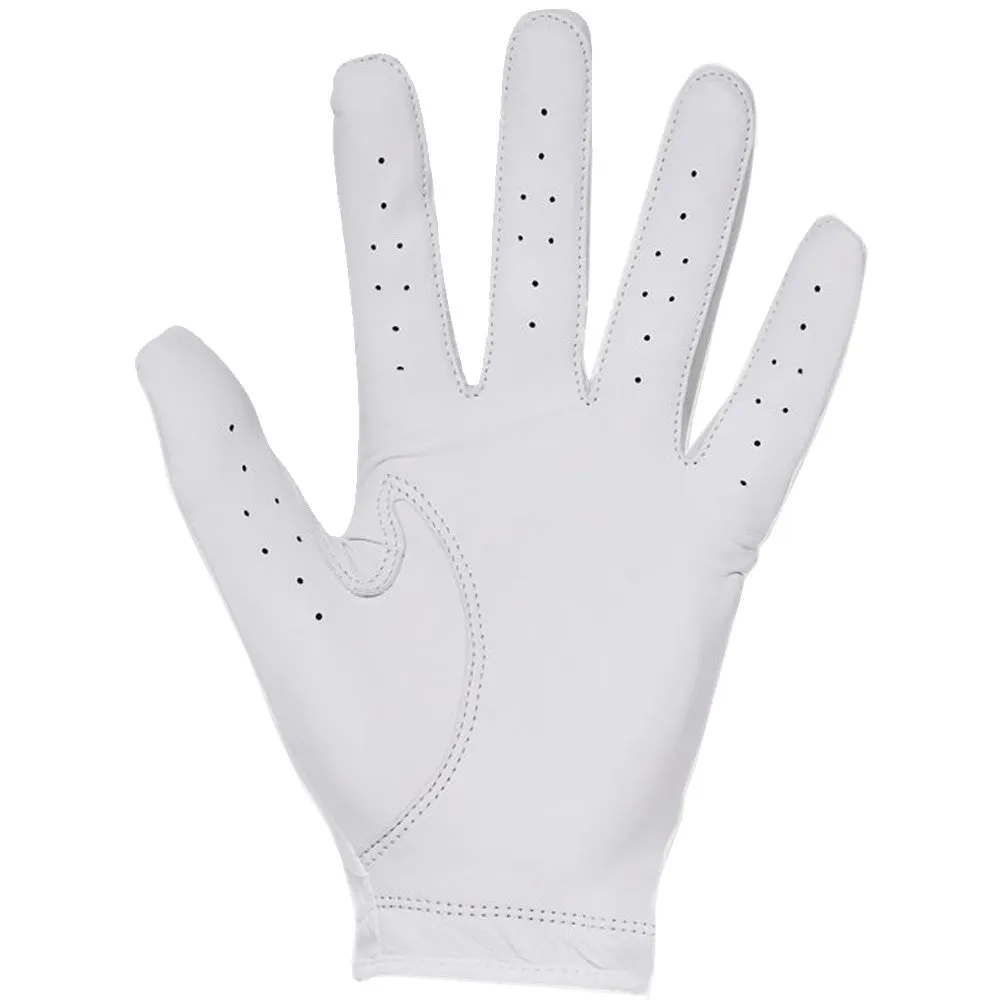 Under Armour Iso-Chill Leather Golf Glove - White/Black, Affordable golf clubs