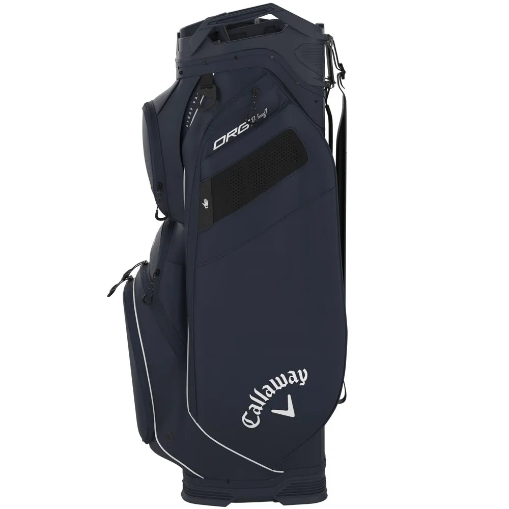 Callaway Org 14 Cart Bag - Navy, Recycled golf accessories, MOI golf club technology