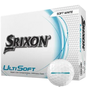 Everyday Low Price Srixon UltiSoft Golf Balls White - 12 Pack Limited Edition, UV protection golf hat