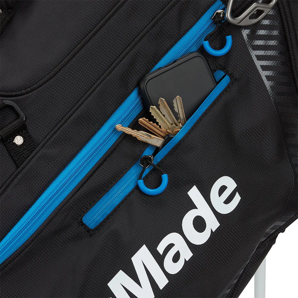 TaylorMade Pro Stand Bag - Black/Blue, Sustainable golf clothing, UV protection golf hat