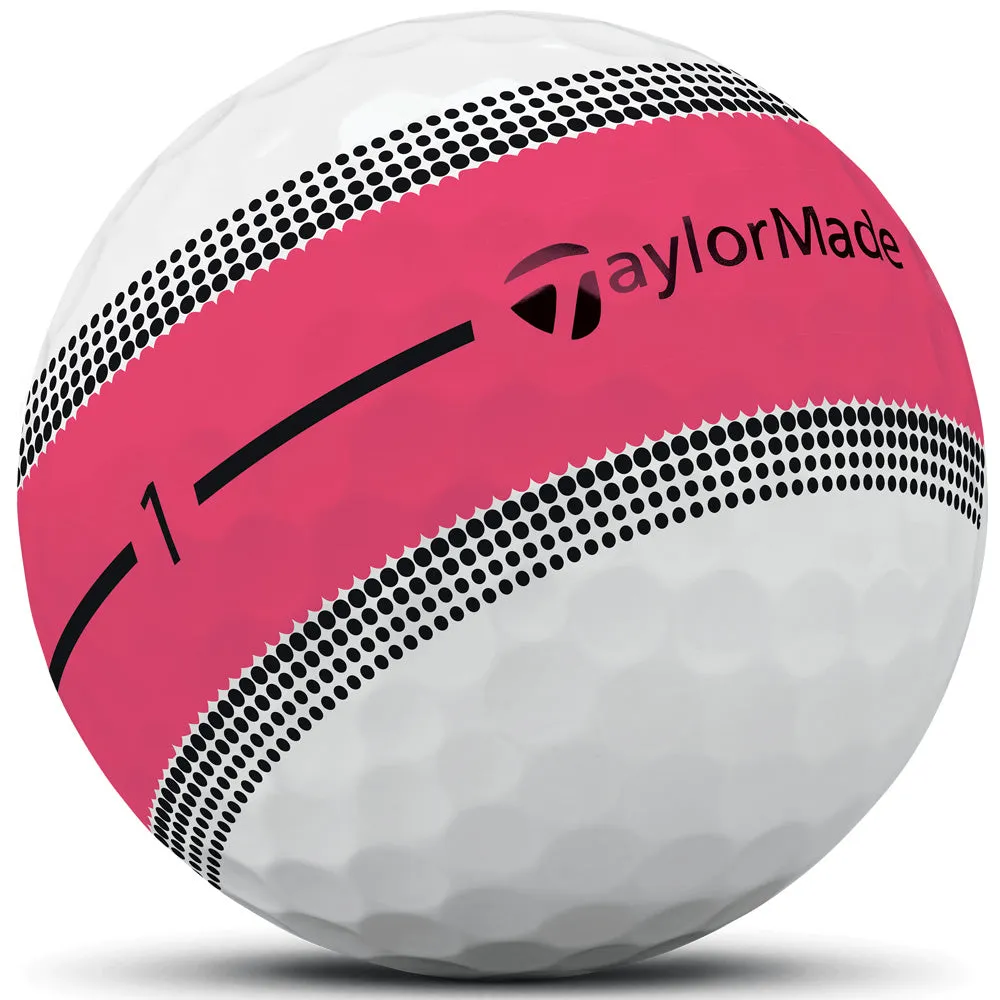 TaylorMade Tour Response Stripe Balls - 4 for 3 - Neon Pink, Golf hybrid club, Ping G430 hybrid, Golf mat for home