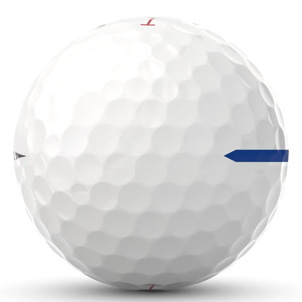 Titleist Pro V1x Left Dash AIM Performance Alignment Golf Balls - Blue - 12 Pack, Golf gift for men, Golf posture corrector, Adjustable golf driver