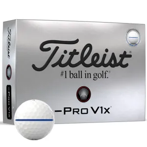 Everyday Low Price Titleist Pro V1x Left Dash AIM Performance Alignment Golf Balls - Blue - 12 Pack Hot Pick, Personalized golf balls