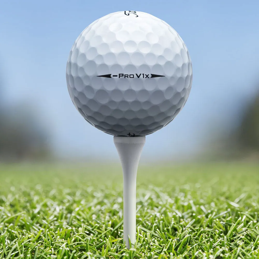 Titleist Pro V1x Left Dash Golf Balls - White - 3-Ball Sleeve, Soft feel golf balls