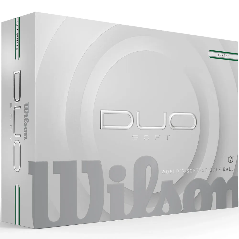 Wilson Staff Duo Soft Golf Balls - TRK360 - Green - Double Dozen, Compression golf socks, Funny golf gifts, MOI golf club technology