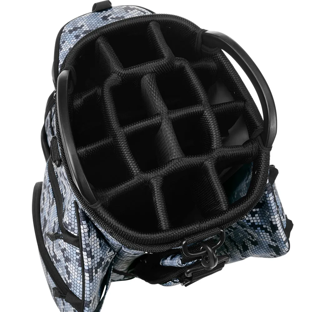 Cobra Ultralight Pro Cart Bag - Winter Snake Camo 2.0, Golf travel essentials, Recycled golf accessories, UV protection golf hat