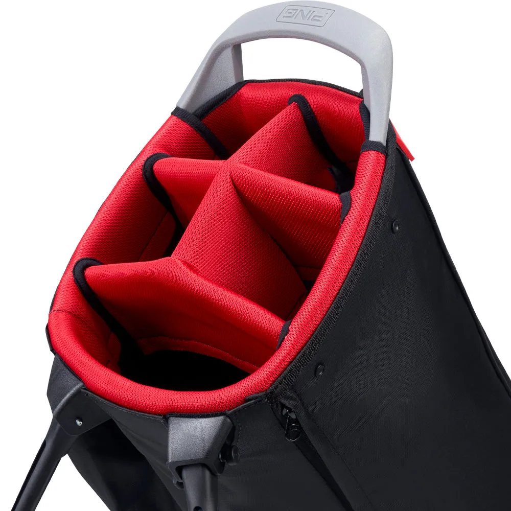 Ping Hoofer Monsoon 231 Stand Bag - Black/Red, Golf vest for men, Golf shaft flex chart, Golf accessories for women