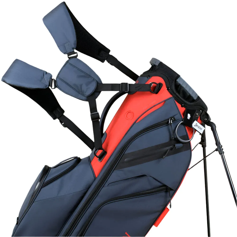 Srixon Premium Stand Bag - Slate/Red, Portable golf net, Golf travel essentials, Men's golf polo shirts
