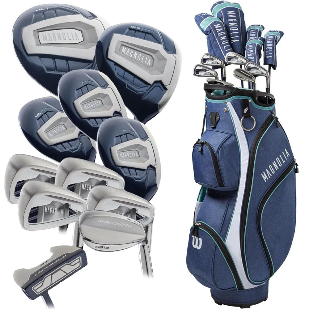 Everyday Must-Have Wilson Magnolia 12-Piece Cart Bag Package Set - Ladies/Youth Great Value, Golf club loft adjustment, Golf gear for tall men