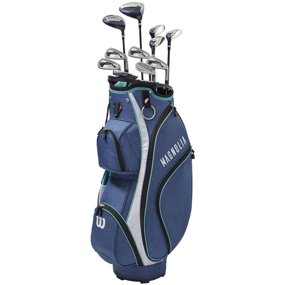Wilson Magnolia 12-Piece Cart Bag Package Set - Ladies/Youth, Golf training aid, Rain golf gloves