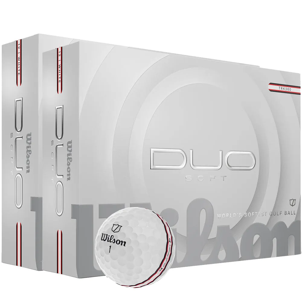 Everyday Must-Have Wilson Staff Duo Soft Golf Balls - TRK360 - Double Dozen Just Arrived, Golf club regripping kit