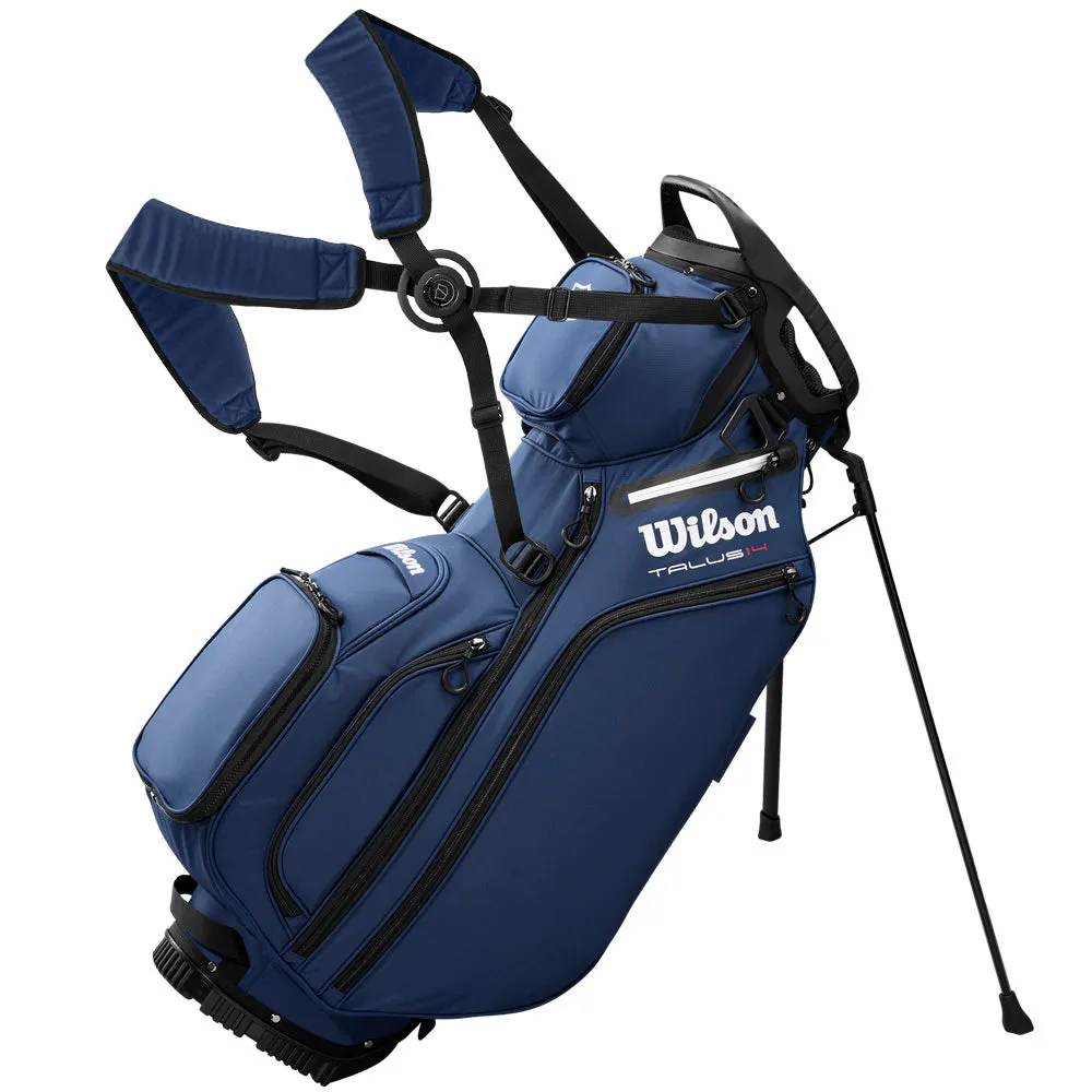 Wilson Talus Stand 14 Bag - Navy/White, Titleist Pro V1 golf balls