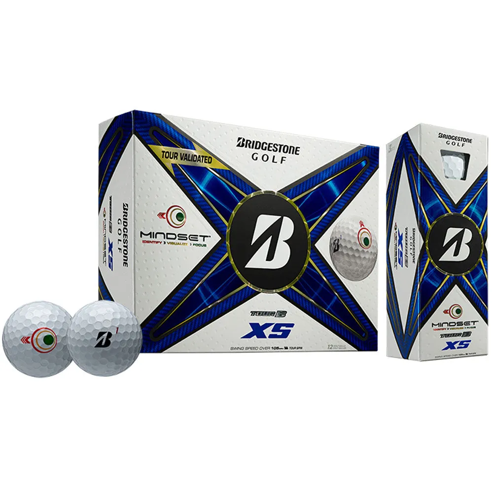 Bridgestone TOUR B XS Golf Balls - MindSet - 12 Pack, Golf hybrid club