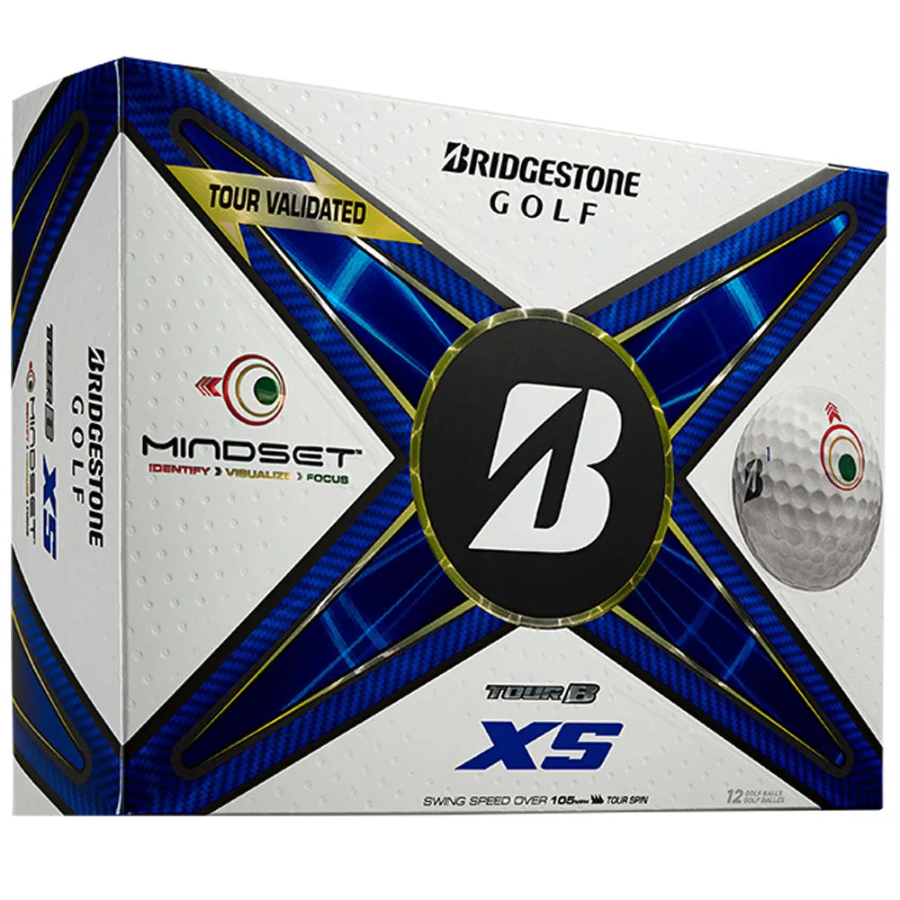 Bridgestone TOUR B XS Golf Balls - MindSet - 12 Pack, Electric golf trolley