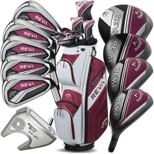 Everyones Talking Callaway REVA 11-Piece Cart Bag Package Set Ladies - Eggplant Best-Selling, UV protection golf hat, Golf hybrid club