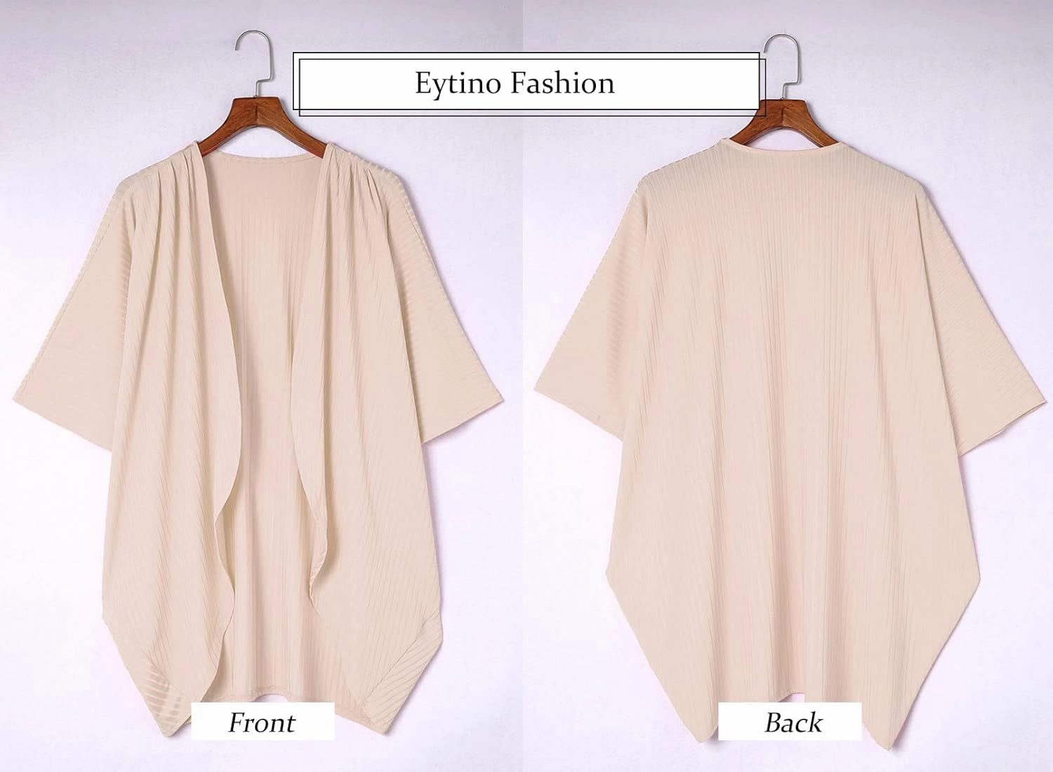 Eytino Womens Plus Size Summer Cardigan Casual Half Sleeve Ruched Open Front Cardigans Tops(1X-5X)