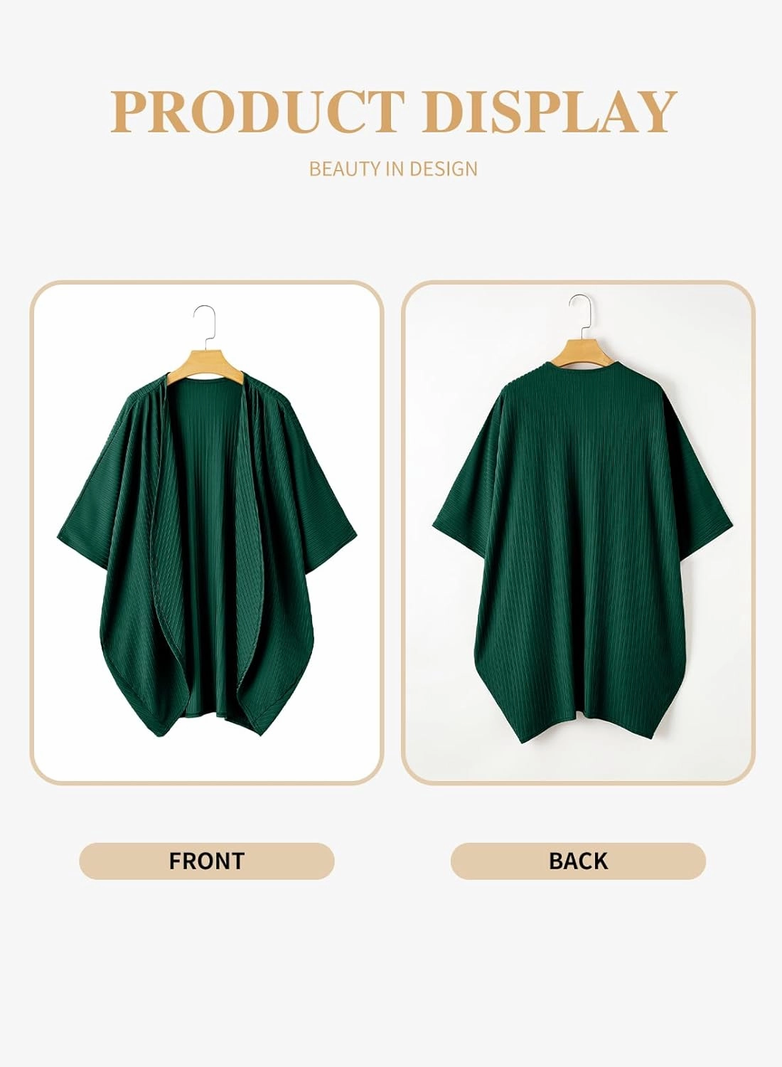 Eytino Womens Plus Size Summer Cardigan Casual Half Sleeve Ruched Open Front Cardigans Tops(1X-5X)