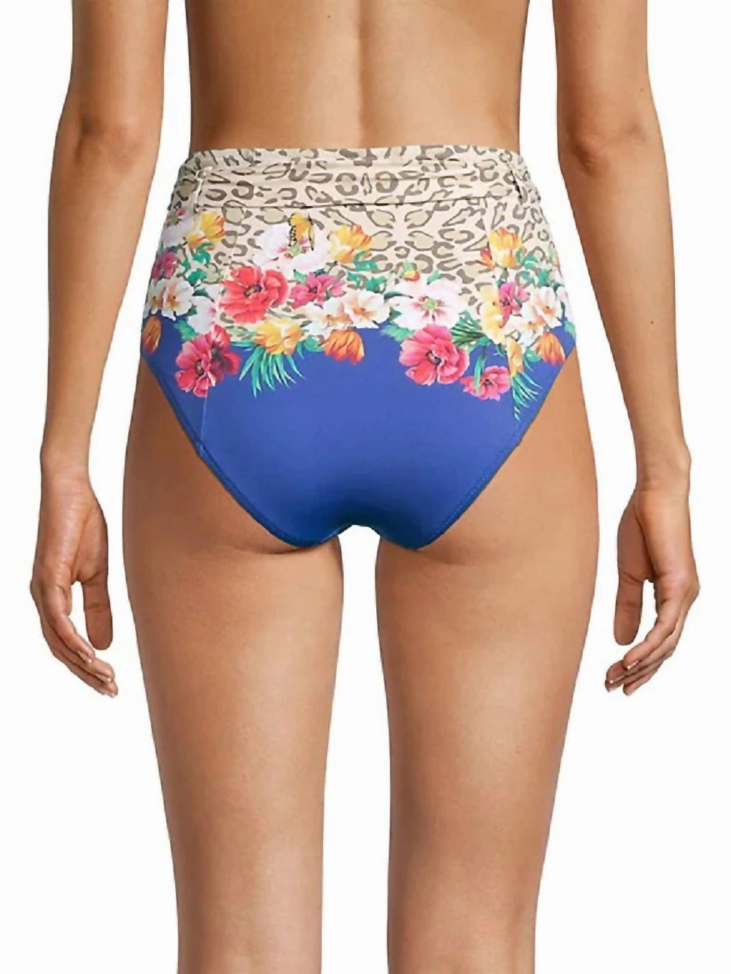 Fae High Waist Tie Up Bottom In Multi