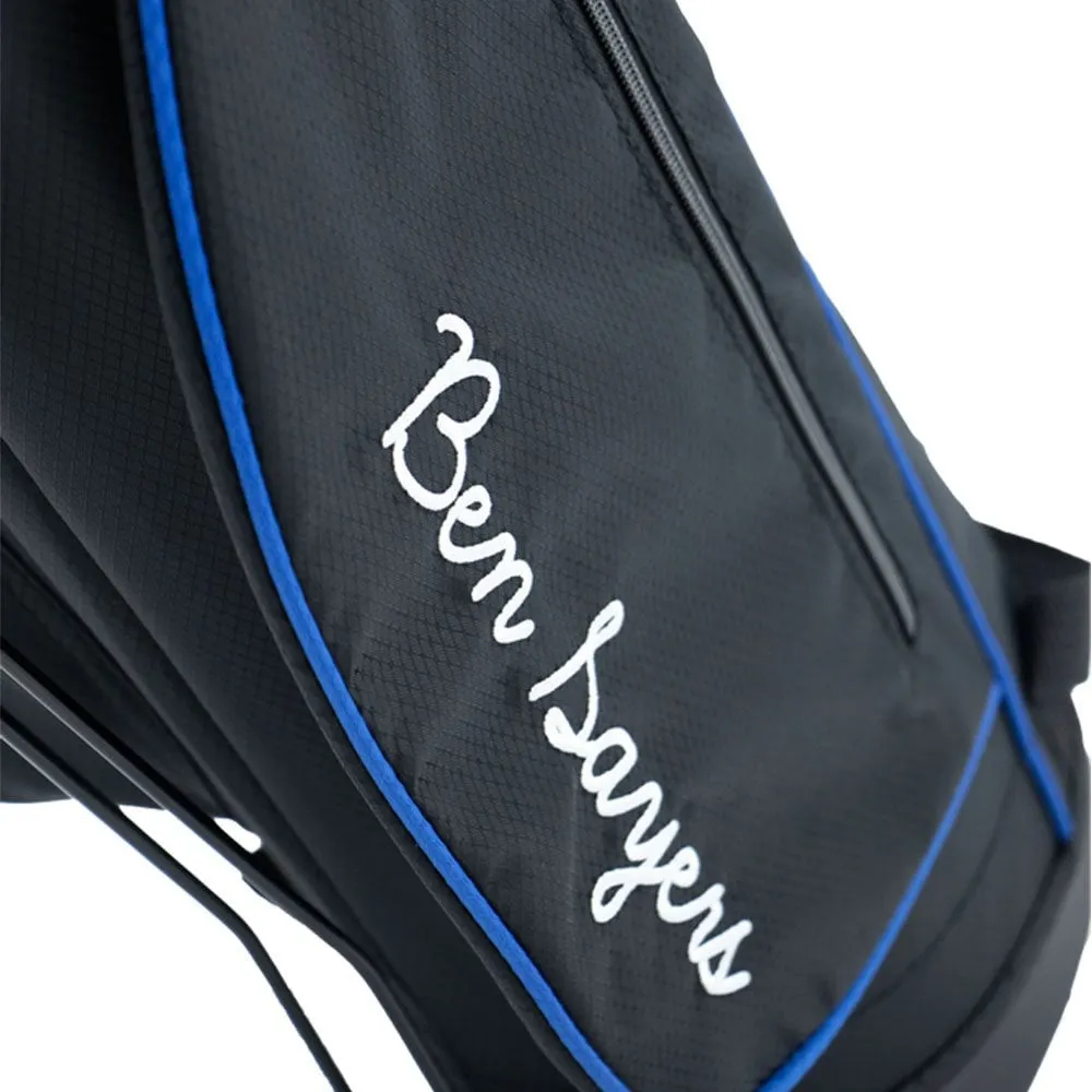 Ben Sayers LTE Pencil Stand Bag - Black/Blue, Golf club regripping kit, Golf stand bag, Golf gear for tall men