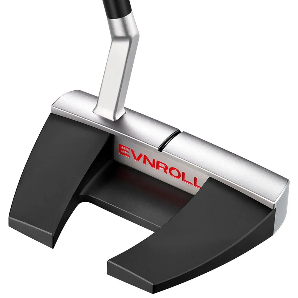 Evnroll EV5.1 Duo Short Slant Players Mallet Putter - 340g, Golf putter for beginners