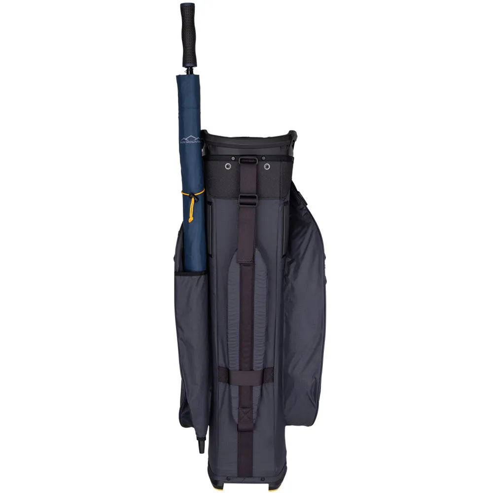 Sun Mountain E-Lite Cart Bag - Black/Steel/Gold, Golf cart cup holder, Golf stand bag