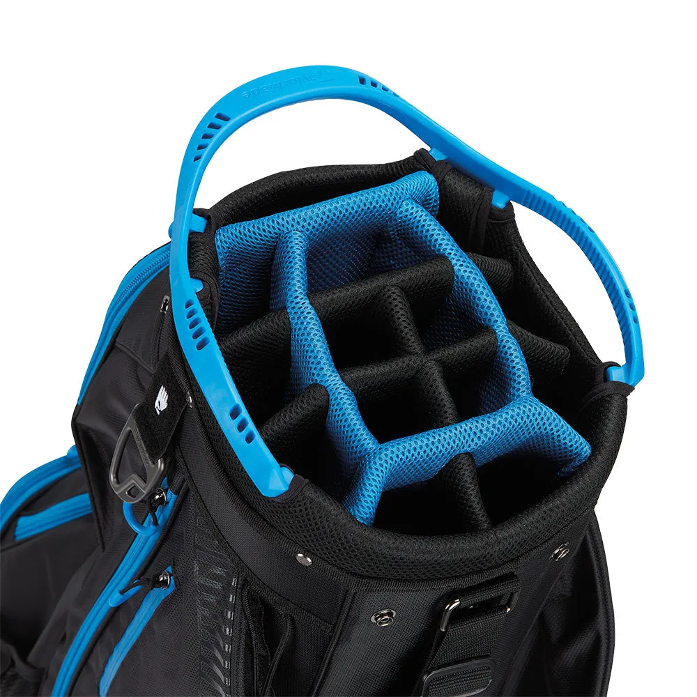 TaylorMade Pro Cart Bag - Black/Blue, Smart golf balls, Golf shaft puller tool, Golf practice balls