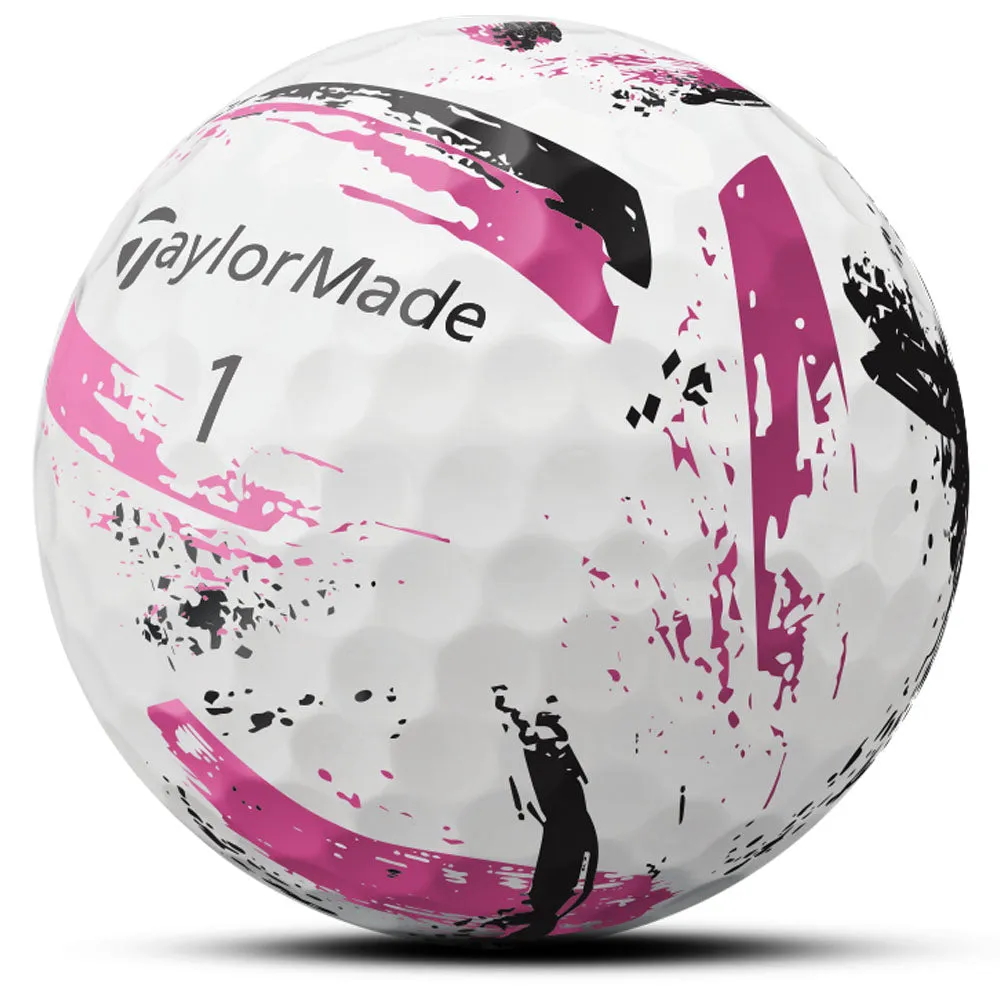 TaylorMade SpeedSoft Golf Balls - Ink Pink - 12 Pack, Affordable golf clubs