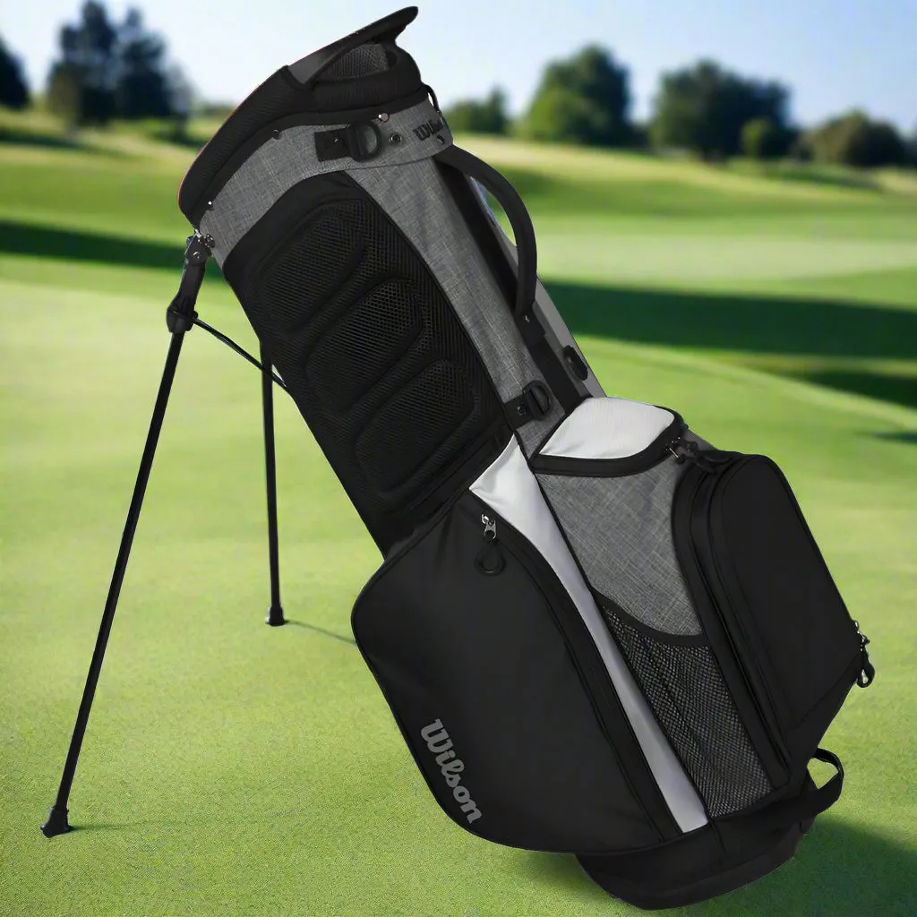 Wilson Feather Stand Bag - Black/Grey/White, Adjustable golf driver