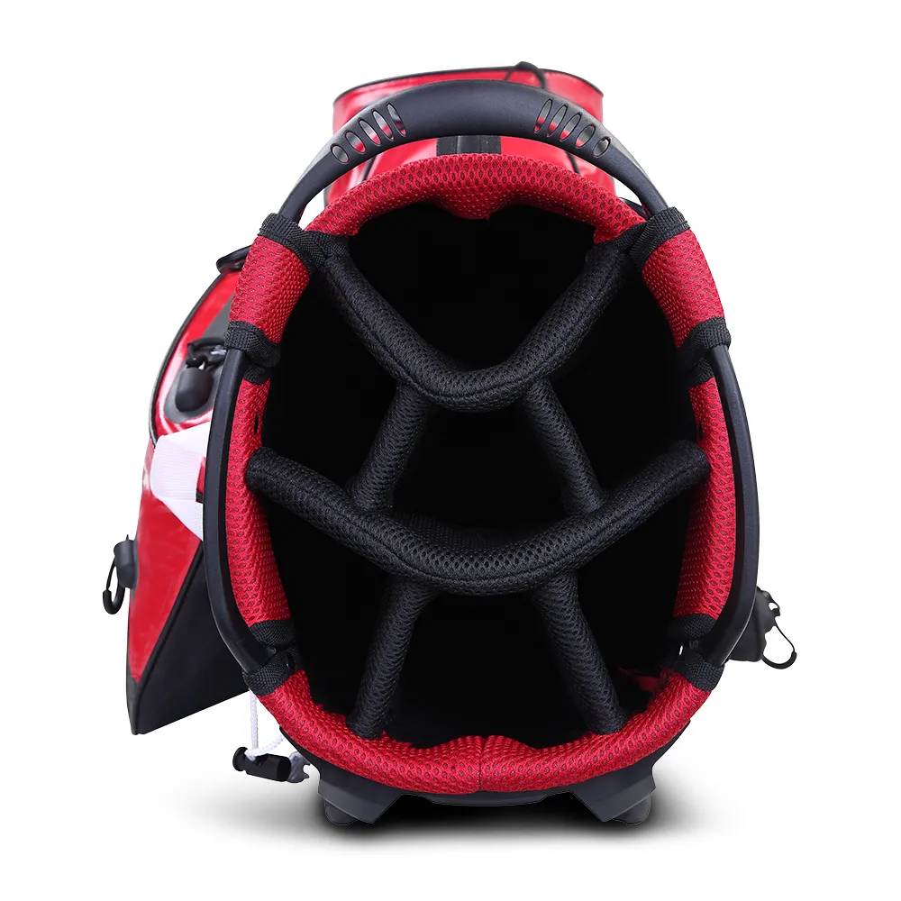 Big Max Aqua Eight G Waterproof Stand Bag - Red/Black, Rain golf gloves, Golf posture corrector, Golf organizer for car