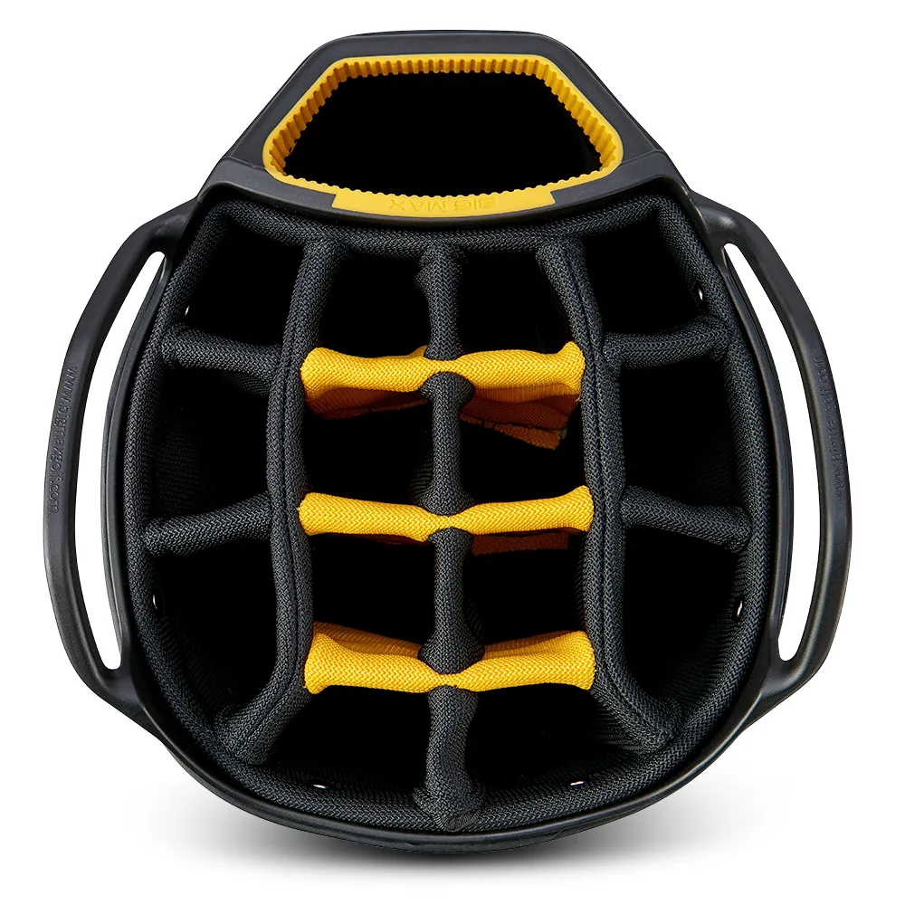 Big Max Aqua Tour 4 Waterproof Cart Bag - Navy/Black/Corn, Fingerless golf gloves