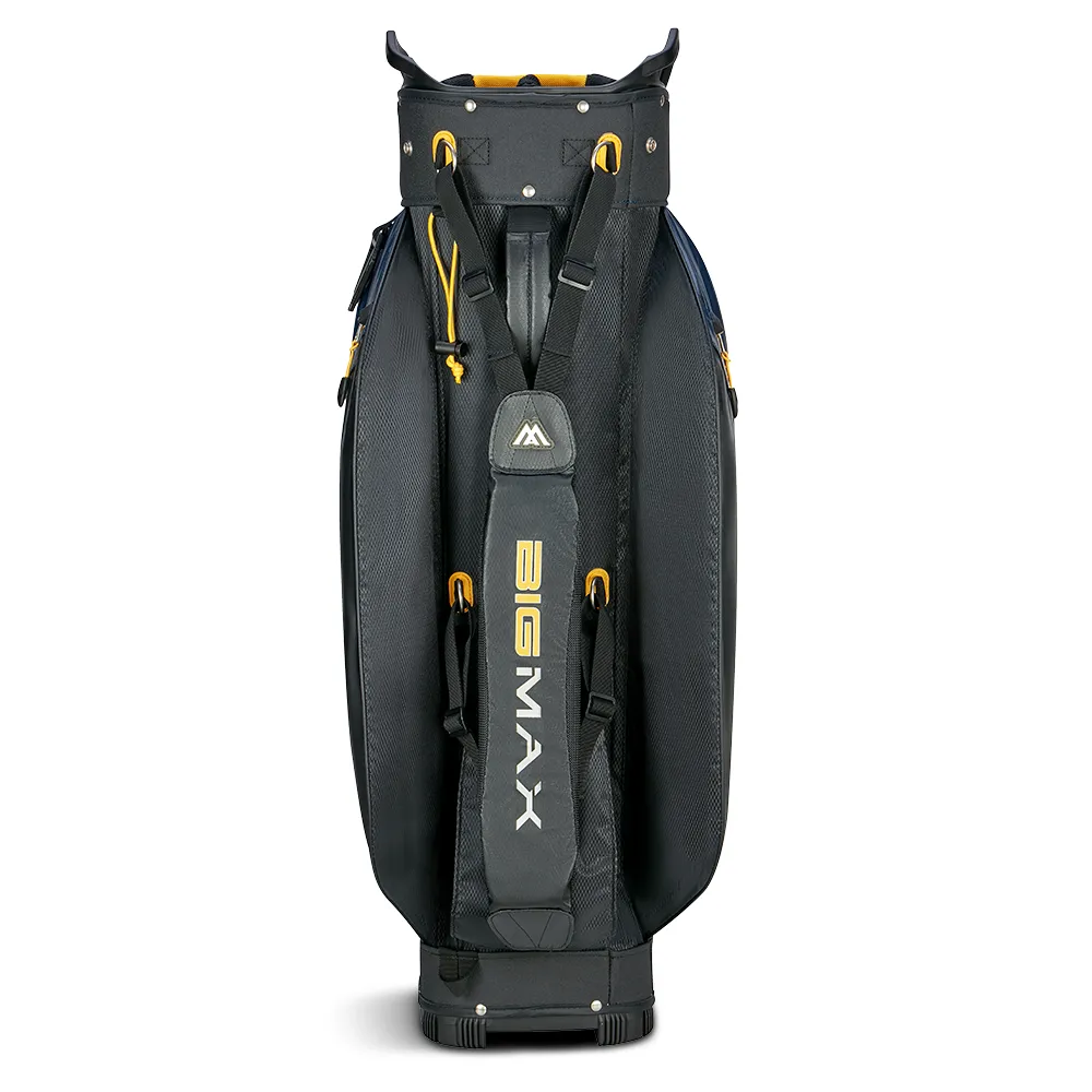 Big Max Aqua Tour 4 Waterproof Cart Bag - Navy/Black/Corn, Rain golf gloves